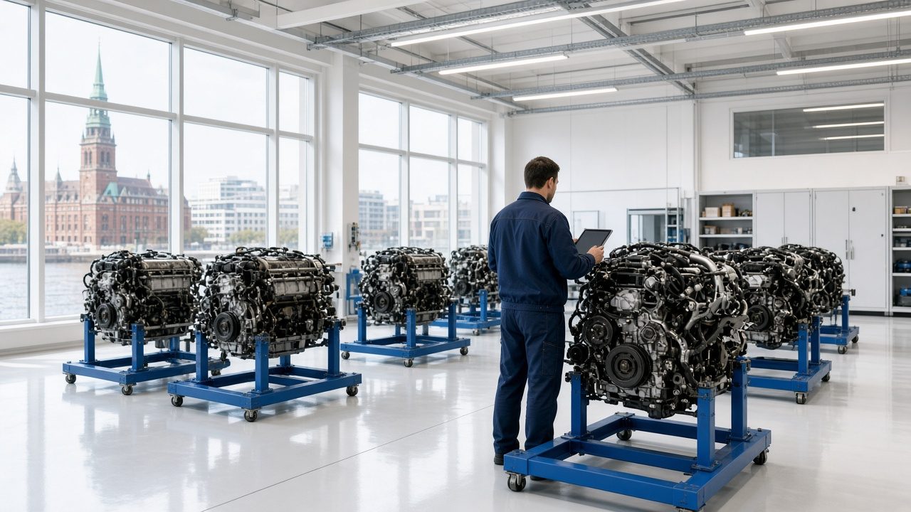 Engines checked in our Hamburg workshop